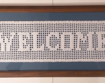Crochet Welcome Sign - Etsy