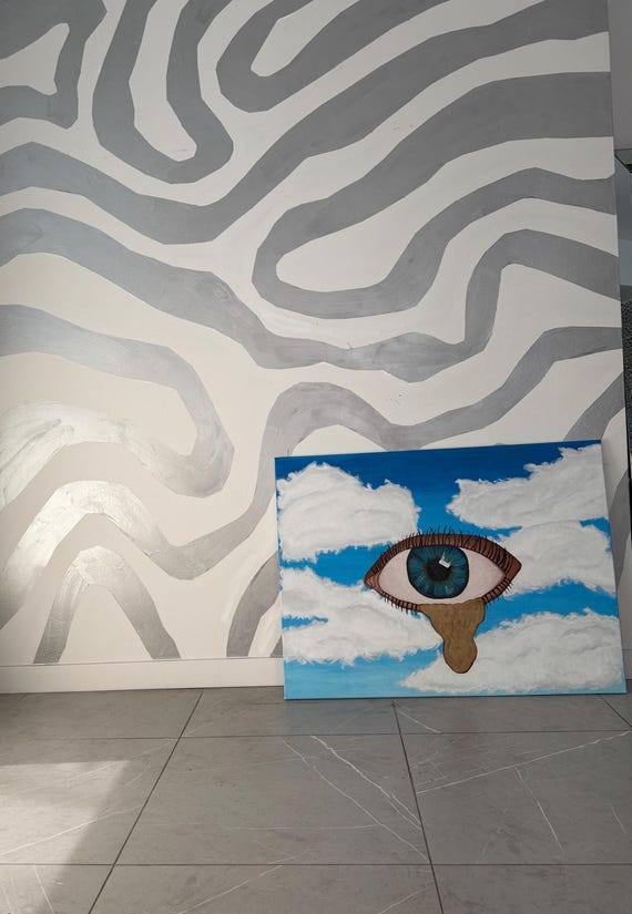 All Seeing Eye, Acrylic on Canvas 30in x 40in 