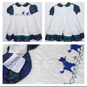 Vintage Plaid Girls Dress