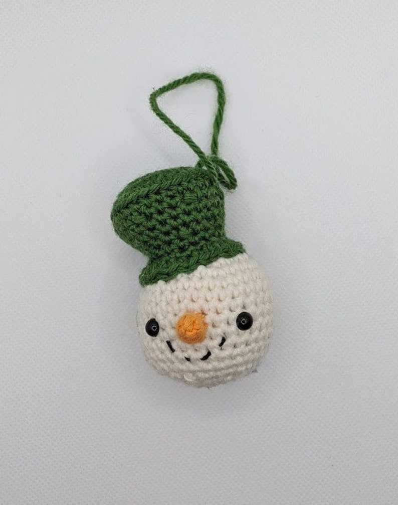 Snowman, Christmas snowman Snowman Christmas decoration, Crocheted snowman image 1