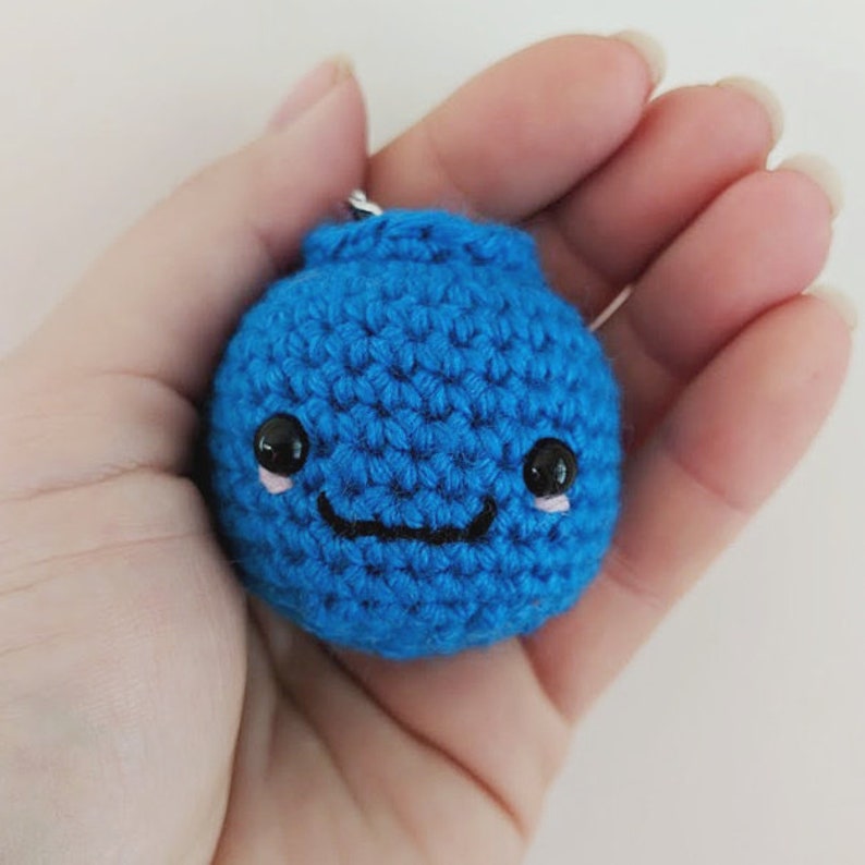 Blueberry, blueberry keychain, fruit keychain image 2