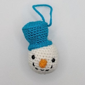 Snowman, Christmas snowman Snowman Christmas decoration, Crocheted snowman image 2