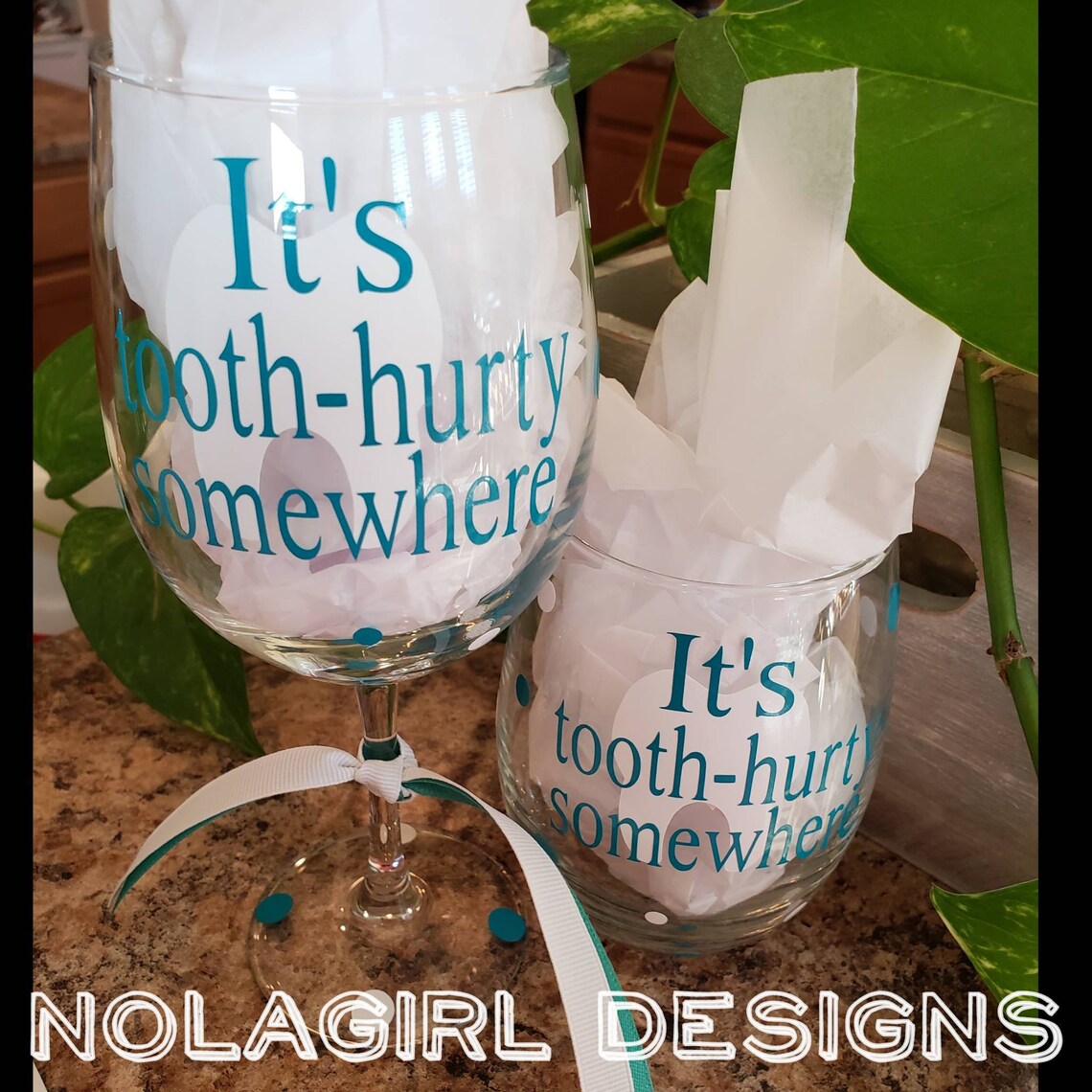 Dental Hygienist Wine Glass Dentist DDS It's Tooth Etsy