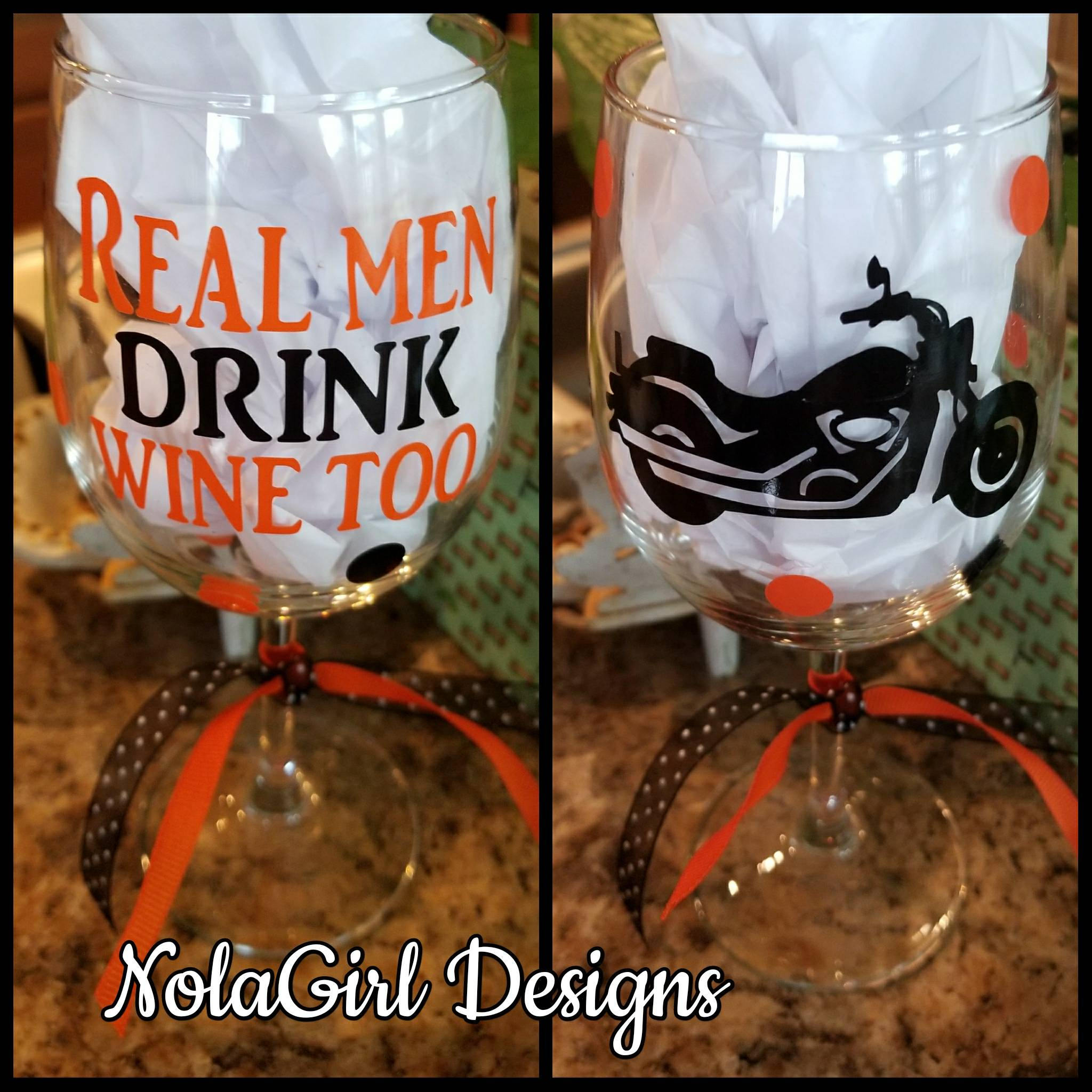Dads Wine Glass, Men's Wine Glasses, Personalized Gift for Fathers Day,  Motorcycle, Daddys Sippy Cup, Real Men Drink Wine, Uncle, Groomsmen 