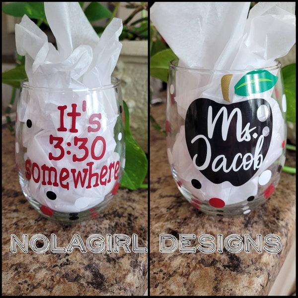 Teacher Wine Glass, Lesson Plan Juice, Teachers personalized Wine Glass, Teacher Appreciation, End of school gift, Math ,Science Teacher