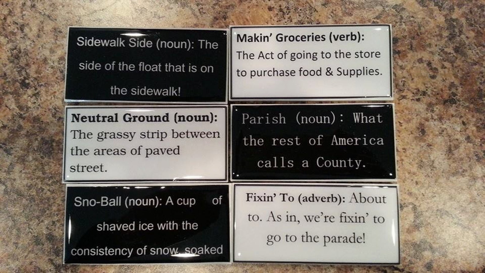 New Orleans Slang set Funny New Orleans phrases Etsy