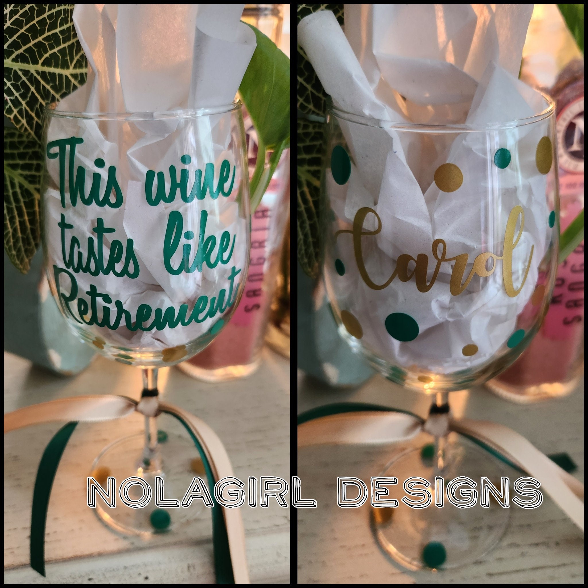 MengCat Weinglas ohne Stiel für Damen und Herren, tolles Geschenk zum Ruhestand, Geschenk für Kollegen, Abschiedsgeschenk für Kollegen, lustiger Ruhestand, Glücksbringer, Happy Retirement