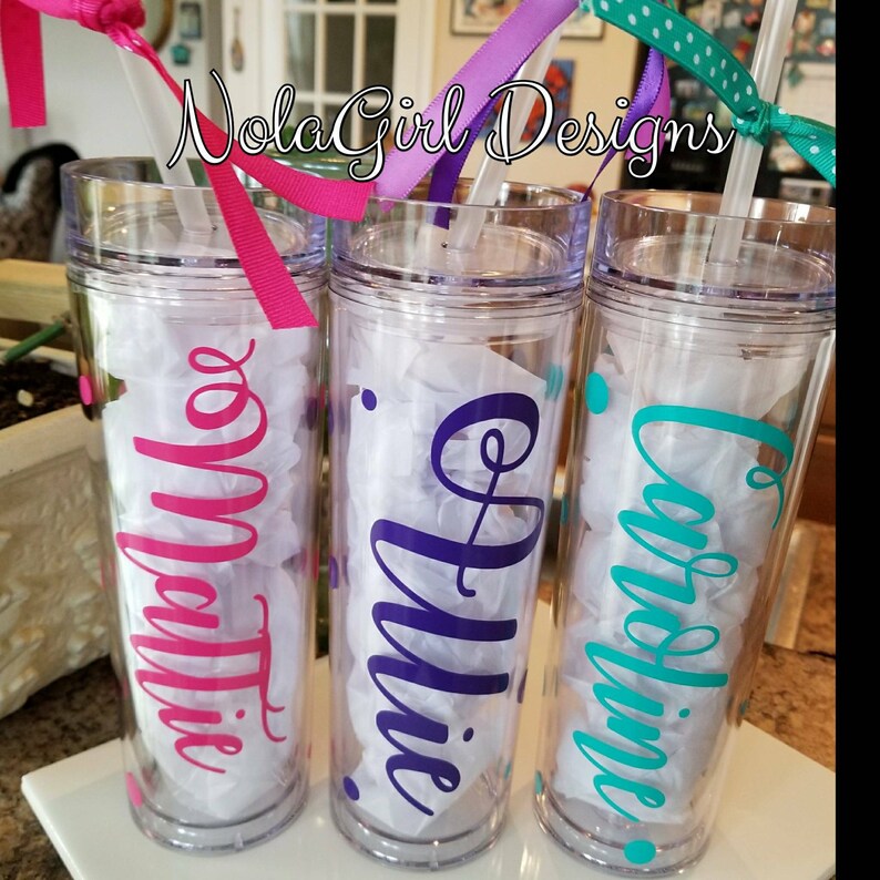 Personalized Skinny Tumbler Birthday gift sweet 16 gift Etsy