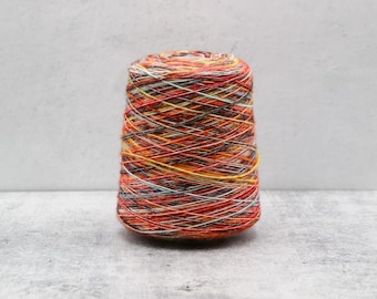 Painted Mesa Cotton Blend Yarn, Space Dyed DK Weight Cone, 500g
