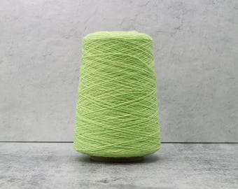 Hero 100% Wool Yarn Cone Lime Sherbet 2/9 Nm Machine Knitting Yarn