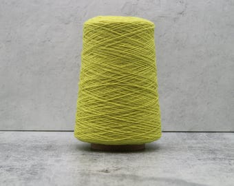 Hero+ 100% RWS Wool Yarn Cone Lemon Verbena 2/9 Nm Machine Knitting Yarn