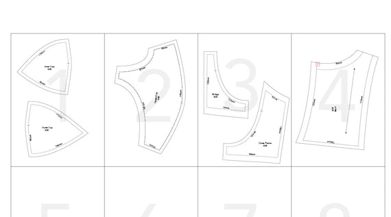 34B Wireless Bra Block Downloadable PDF / Sloper Choice of Sizes -   Australia