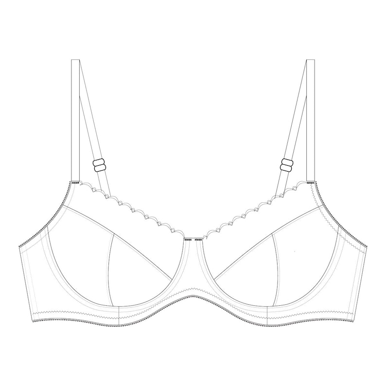 Chloe Underwire Bra Sewing Pattern 30A-38DD by The BraMakery | Etsy