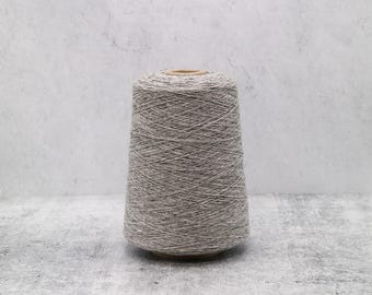Wildmoor Soft Donegal Tweed Morning Mist 100% Merino Wool Yarn Cone,  2/16 Nm, Machine Knitting,  225g or 500g