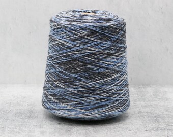 100% Merino Space Dyed Cone Yarn, North Atlantic 2/10 Nm Fingering Sock Weight , Machine Knitting