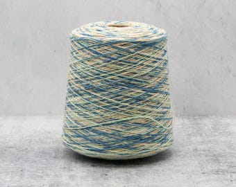 100% Merino Space Dyed Cone Yarn, Coastal Breeze, 2/10 Nm Fingering Sock Weight , Machine Knitting