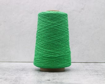 Shepherd Clover Green Wool Nylon Cone Yarn: 80/20 RWS Wool/Recycled Nylon (225g)
