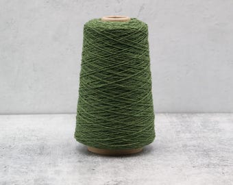 JC Rennie Supersoft Yarn Cone 150g Herb 100% Wool Machine Knitting Yarn 2/11.3Nm