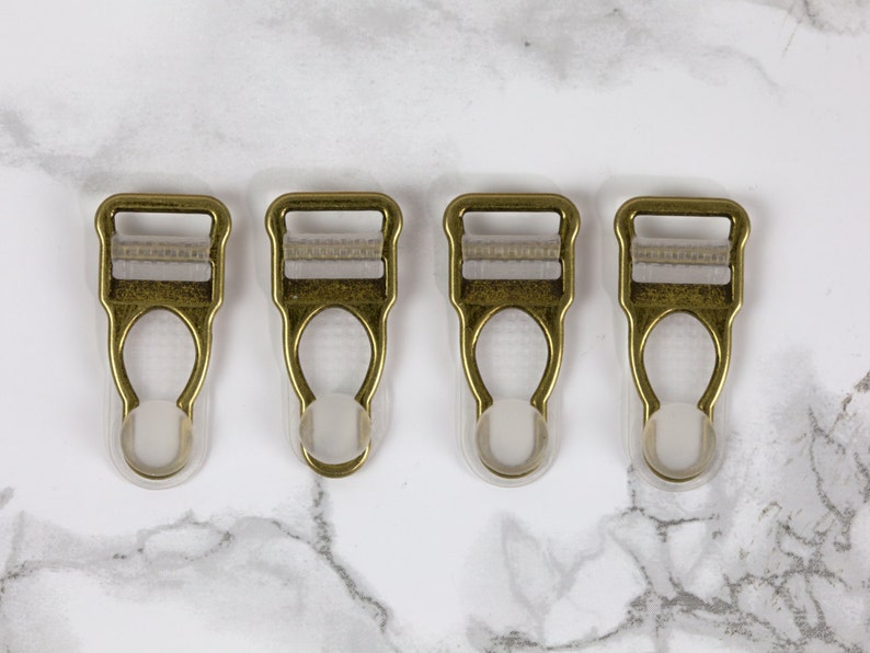 1/2 Antique Bronze Garter / Suspender Clips Set of 4 Etsy