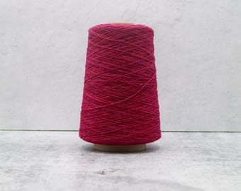 Shepherd Cherry Jam Wool Nylon Blend Cone Yarn 80% Wool  for Machine Knitting