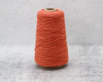 JC Rennie Supersoft Yarn Cone 150g Perfect Peach 100% Wool Machine Knitting Yarn 2/11.3Nm