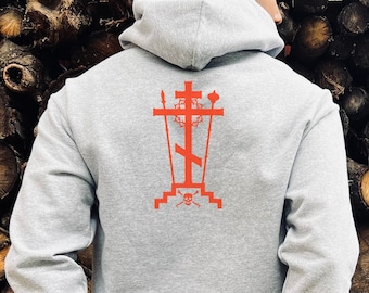 Felpa cristiana ortodossa IC XC NIKA, Gesù Cristo vince