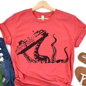 Ferry Kraken T-shirt, Washington State Ferries, Kraken Tshirt, Ferry shirt, WA T-shirt, Gift for Him Her, Local Tee, Pacific Northwest tee