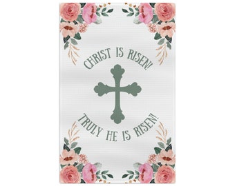 Easter Gift, Resurrection, Easter Basket Cover, Pascha Basket Cover, Christ Is Risen, Truly He is Risen, Russian Cross, Orthodox Easter