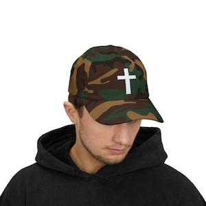 Cross Hat - Vintage Dad Cap met kruisontwerp, retro baseballpet voor mannen en vrouwen, religieus kruis geborduurde pet, zwart unisex honkbal