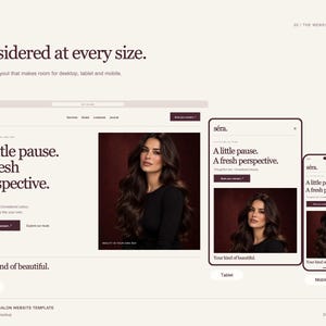 Séra Salon Website Template | Responsive Website | Modern Animated | HTML CSS JS Design