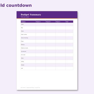 Cosplay Build Planner preview: Build countdown