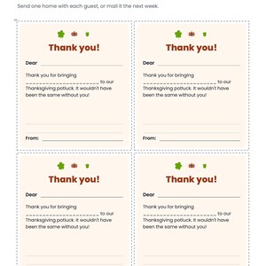Thanksgiving Potluck Sign Up Sheet Printable - actual page 15 preview