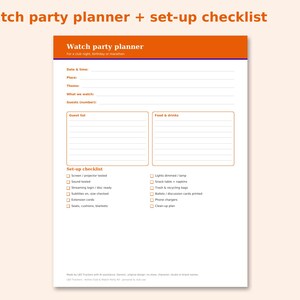 Anime Club & Watch Party Kit preview: Watch party planner + set-up checklist