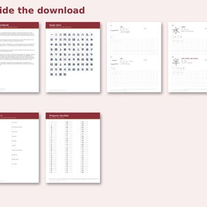 Inside the N5 Kanji Workbook: sample pages