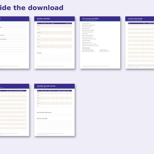 Inside the Stream Planner: sample pages