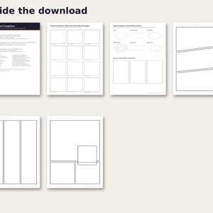 Inside the Manga Panel Templates: sample pages