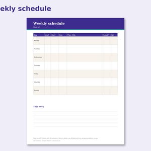 Stream Planner preview: Weekly schedule