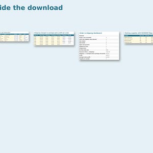 Inside the Online Order & Shipping Tracker: sample pages