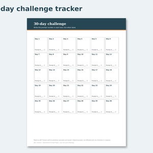 Sketchbook Prompt Pages preview: 30-day challenge tracker