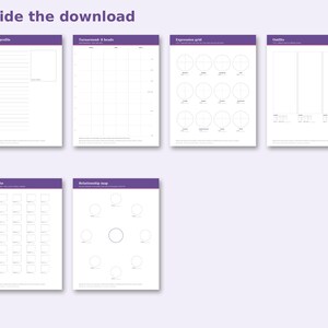 Inside the OC Character Design Sheets: sample pages
