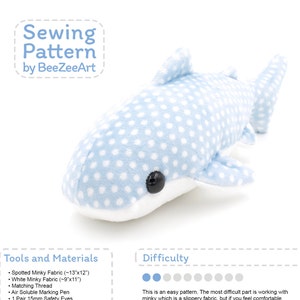 shark stuffed animal pattern