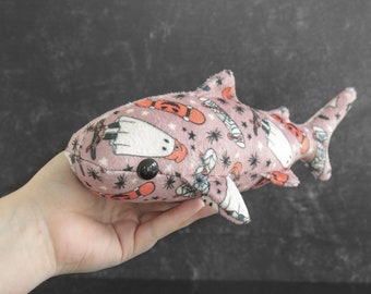 Skater Ghost Whale Shark Plush Toy Stuffed Animal