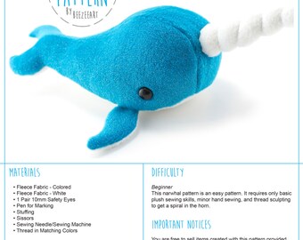 stingray stuffed animal pattern