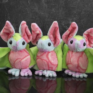 Colorful Monster Bat Stuffed Animal Plush Toy - Sew Scary 2024