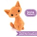 Sitting Kitty Cat Stuffed Animal Sewing Pattern - PDF Digital Download - Plush Sewing DIY Project - No Physical Items Sent 