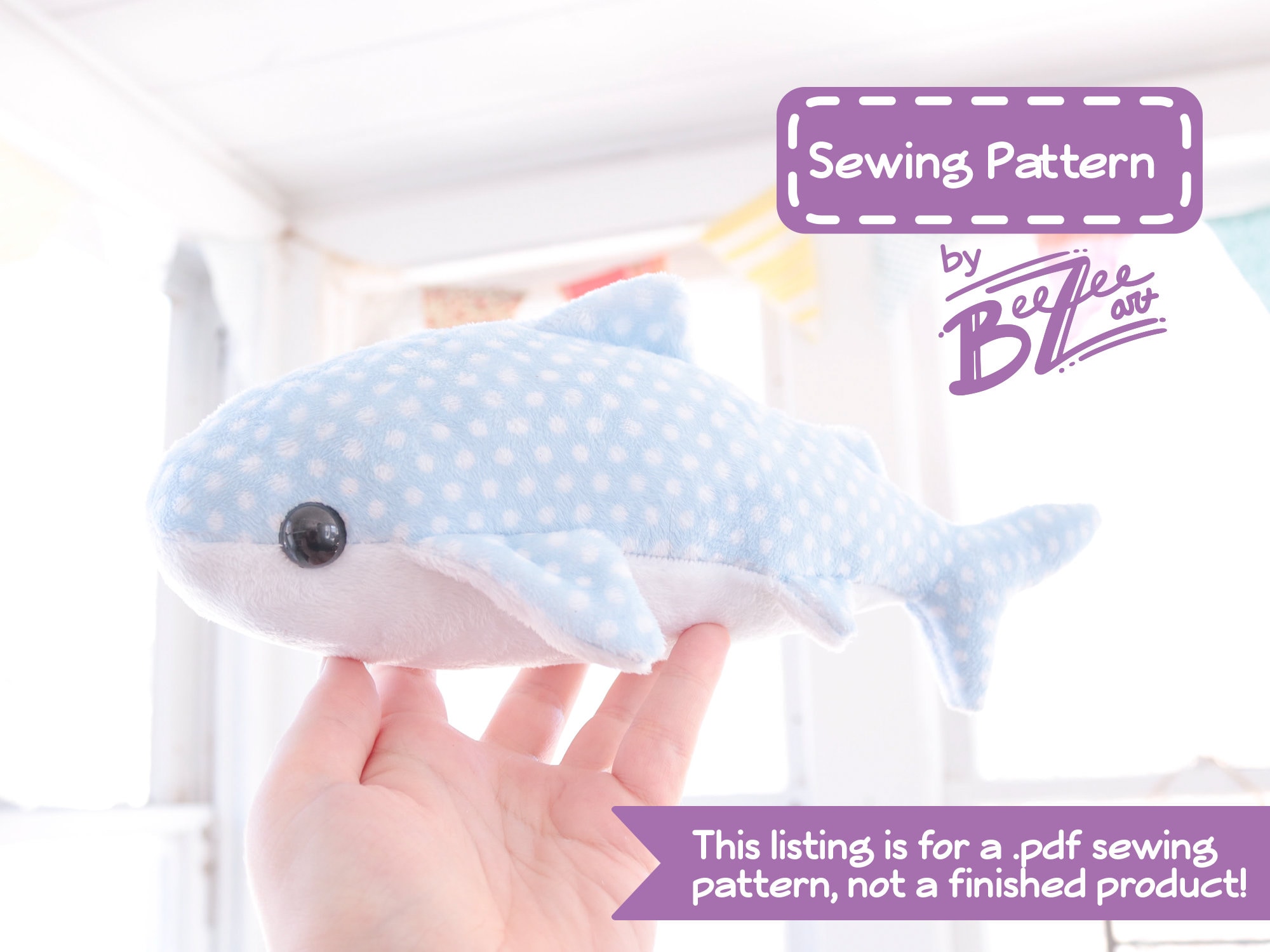 Whale Shark Stuffed Animal Sewing Pattern PDF Digital - Etsy Whale Shark Stuffed Animal Sewing Pattern PDF Digital - Etsy