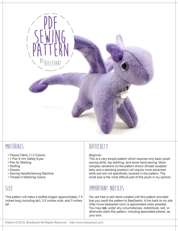 plush toy pattern