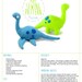 Dinosaur and Loch Ness Monster Stuffed Animal Sewing Pattern  - PDF Digital Download - Plush Sewing DIY Project - No Physical Items Sent 