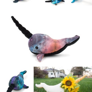 Narwhal Stuffed Animal Sewing Pattern PDF Digital Download Plush Sewing DIY Project No Physical Items Sent image 4