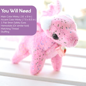 Tiny Dragon Stuffed Animal Sewing Pattern PDF Digital Download Plush Sewing DIY Project No Physical Items Sent image 3